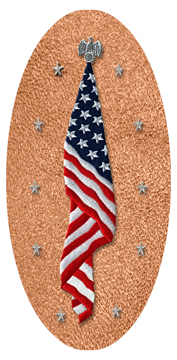 Flag at Rest Shimmer Copper